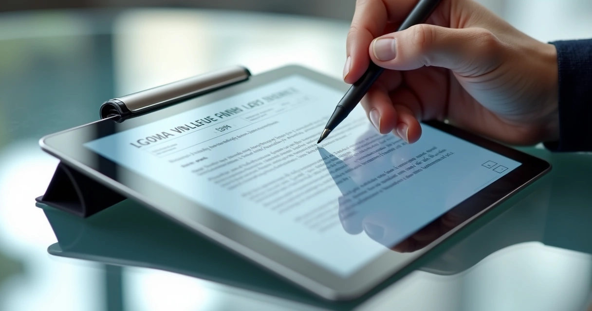 Assinatura eletrônica de contrato digital em plataforma de aluguel 
