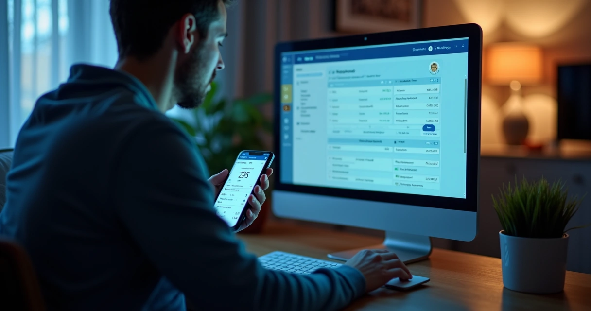 Usuário acessando o portal do inquilino para emitir boleto e consultar pagamentos