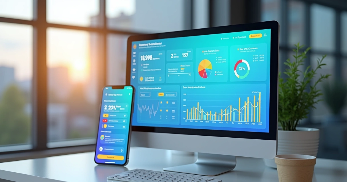 Painel de controle de um sistema de gestão de aluguéis com dados financeiros e alertas