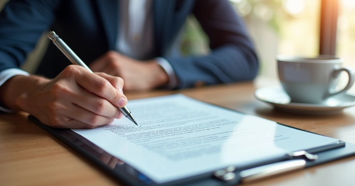 Assinatura de contrato digital de aluguel em tablet